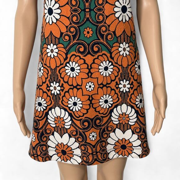 Anthropologie Maeve Hippy Short Sleeve Floral Shift Mini Dress (XS) - Picture 5 of 16